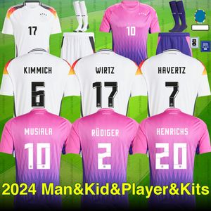 24 25 Musiala Havertz Musicala Soccer Jersey 2024 Euro Cup Германская сборная футбола футбольная рубашка 2025 мужской детский комплект усажен домой в гостях Гнабри Хенрихс Киммич