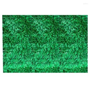 Decorative Flowers Artificial Grass For Pet Dogs Indoor Outdoor Lawn Landscape Anti Slip Fake Carpet Garden Patio Balcony