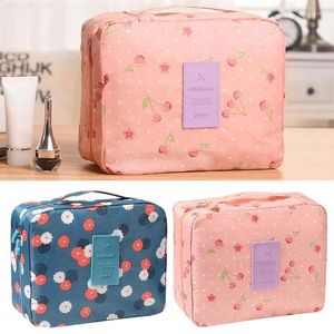 Stume di stoccaggio da viaggio Borsa da toilette Waterproof Portable Hanging Organizer cosmetico Make Up con cerniera per viaggiare