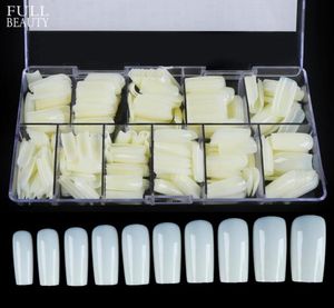 500pcs Dicas de unhas falsas dicas artificiais naturais de ponta falsa pretações de arte Exibir design UV Gel Manicure Tools CH16253689146