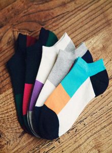 Högkvalitativa varumärken Polo Men Socks Manliga Casual Colorful Striped Socks Men Short Cotton Ankel Socks For Men Low Cut Socks5Pairs9137452