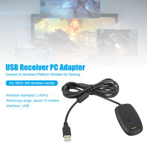 Adapter Professional USB -mottagare PC Adapter Game Accessaries Game Console Controller PC -mottagare för Xbox 360 Trådlöst handtag