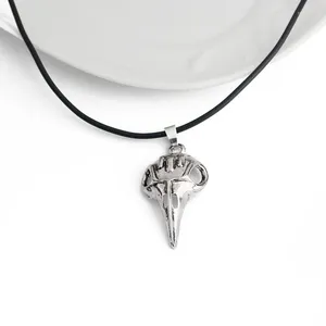 Pendant Necklaces Vintage Bird Skull Raven Bellatrix Crow Lestrange Necklace Cosplay Jewelry Gothic Style For Men Women Gifts Wholesale