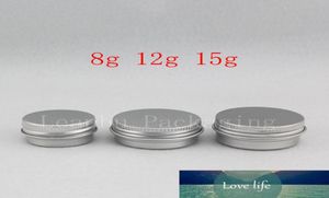 8g 12g 15g Small Empty Balm Aluminum Container Mini Travel Size Metal Cosmetic Jar Sample Skin Care Cream Bottle Solid Perfume1387949