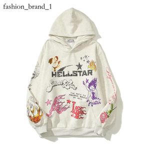 Hellstar Hoodie Designer Hoodie Men Pullover Long Sleeve Street Hip-hop Sweatshirts Blue Red Grey Black White Yoga Hellstar Tracksuit 4680