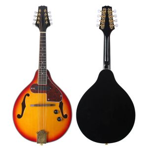 Cables 8 String Electric Mandolin Guitar A Style Rosewood Fingerboard Mandolin Nybörjare Vuxna Musikinstrument med väskval Capo