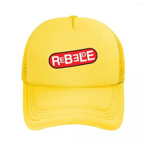 Ball Caps Moda Rebelde TV Şov Beyzbol Kapağı Erkekler Kadın Nefes Alabilir Kamyoncu Şapka Performansı