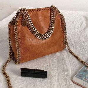 Designer Bag Stella McCartney Falabella stora kvinnor Tote Black Luxury Shopping Chain Bags Wallet Messenger läderhandväskor axelkvalitet Purses Crossbody89