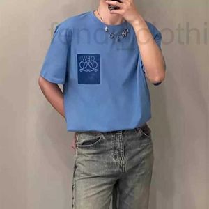 Men's T-shirts Designer Brand 2024 Spring/summer New Block Letter Printed T-shirt Casual Loose Fashion and Women's Short Sleeve Trend GHKF