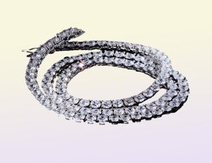 Ny hiphop -tenniskedjan halsband för män smycken guld silver isade ut kedjor tennis halsband7653835
