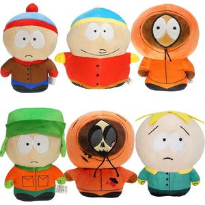 NUOVO 20 cm South Park Plush Toys Cartoon Plush Boll Stan Kyle Kenny Cartman Peluga Peluche Peluche Toys Regalo di compleanno per bambini