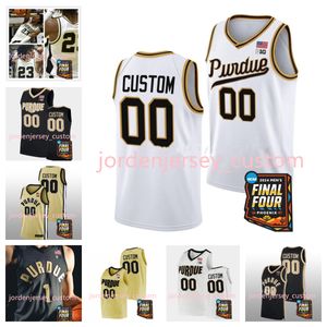 2024 Final Four Patch Purdue Boilermakers Basketball Stiched Jerseys NCAA College Braden Smith Furst Newman Kaufman-Renn Robinson Ivey Morton Jenkins Jr. Martin