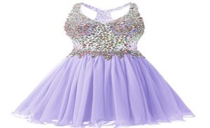 2021 NY SEXY Sweetheart Crystal Prom Dresses Homecoming Dress med paljetter för Girls Juniors Graduation Party Formell klänning BH013201654