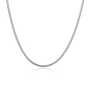 Plated sterling silver Chains (16 18 20 22 24)INCHS*3MM men's 3M bone necklace SN192 Top 925 silver plate Chains Necklaces jewelry9338556