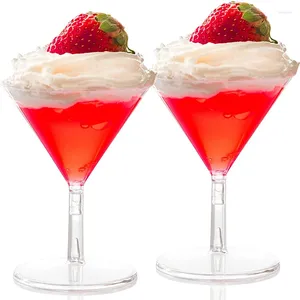 Baking Tools 5PCS 60ML Disposable Cocktail Glass Plastic Champagne Flutes Cup Dessert Party Goblet Bar Drink Mini Wine