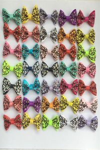 200pcs 1 4ヒョウ柄の弓diy for girls for girls mix colors hair bows for cilds hair accessories誕生日パーティードレスアップ225j2657903