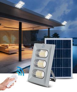 Edison2011 4PCSCTN Outdoor LED SOLAR LAWNLIGHT PIR 100W 150W Solar Flood Light Waterproof IP67 Garden Lights With Remote Control6683753