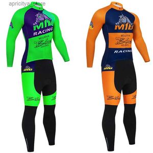 Велосипедные наборы Джерси 2024 Italia MTB Cycling Jersey Winter Bike Bike Maillot Pants Suit Men 20d Ropa Ciclismo Thermal Fece Bicycl Jacket Одежда L48