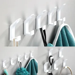 Hooks Simplicity Hook Black White Multi-Purpose For Badrumskläder Bestrum Robe Coat Living Rum Kök Tillbehör