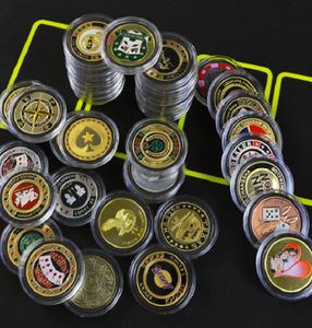 Poker Card Guard Metal Protector Souvenir Craft Poker Chips Dealer Coins Poker Game Gift Hold039em Accessories Ten Piece3633161