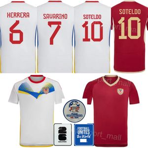 24 25 Copa América Venezuela Pereira Jersey seleção nacional 17 Martinez 15 Murillo 8 Rincon 5 Moreno 2 Villanueva 16 Rosales 3 Kits de camisa de futebol Osorio Rondon