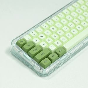 Klawisze 124 klawisze mechaniczne klawiatura klawiatury MATHA Green Dye Sublimation XDA English Japońskie Rosyjskie Klawisze PBT dla Cherry MX Switch