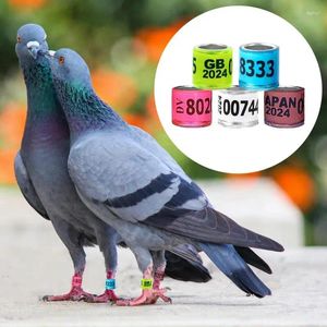 Other Bird Supplies Pigeon Identification Rings Foot Ring With Number Birds Marking 50pc Bands Training Accessories