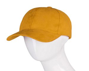 2021 Nuovo Fashion Solid Solid Suede Baseball Cappello da 6 pannelli Cappello da sole Outdoor Protezione solare Cappello per uomini Donne3057012