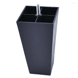 Coperture sedia da 2 pcs divano quadrato nero cuscinetto trapezoidale in legno di plastica addensato non slittamento