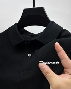 Летнее корейское продажа модной футболки Polo Business Shirt Mens Mens Sports Brand Одежда 240403