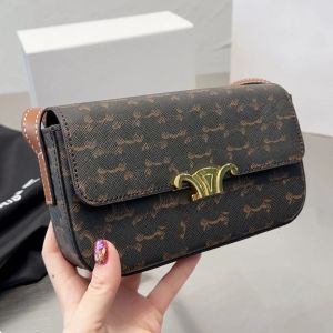 Damen Designer -Tasche Luxus Celiene Bag Triomphoes Mode -Schultergurt und Handheld zwei in einem Geldbeutel Schlüsselbeutel Handtasche Tragbare Kartenhaltertasche 827