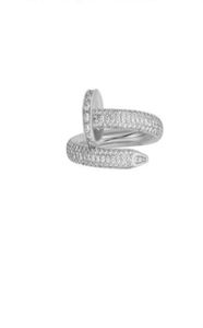 Anelli per unghie designer con scatole di alta qualità di diamanti uomini e donne 925 Silver Rose Gold Reghite 511 Gioielli per amanti Coppia Love4214874