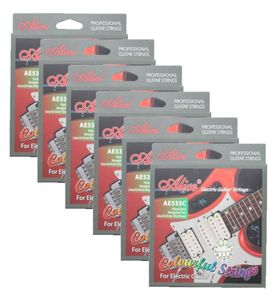 6Sets Alice Renkli Elektro Gitar Dizeleri Nickle Alaşım Yarı AE535C 009 SL3299287