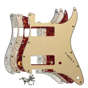 Cabos Pleoo Personagem de qualidade personalizada Partes de guitarra 2 P90 Pickguard de guitarra Strat para nós 11 orifícios de parafuso Strat 2 P90 Humbuckers Multi Color Choice