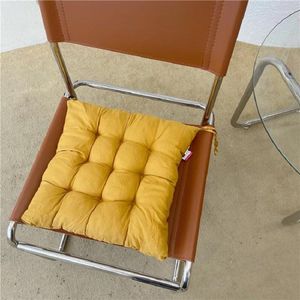 枕40x40cmソリッドカラー椅子ポータブルトラベルシンプルシンプルオフィスバーバックシートソファチューズホールド厚いUSHIONヒップ