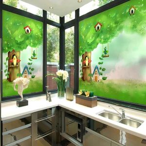 Window Stickers Balcony Windowsill Kitchen Bedroom Translucent Opaque Children Sun Room Bathroom Decoration Glass Paste -103