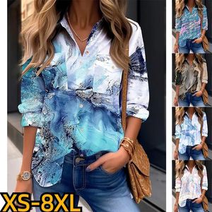 Damskie bluzki vintage koszula seksowna bluzka w dekolcie Kobiety elegancki guziki Ladiesfashion Ubranie jesień projekt