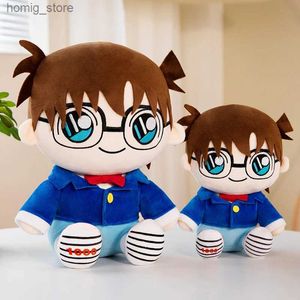 Pluxh Dolls Cartoon Detective de anime Conan Pluxh Backed Toy Doll Cosplay Decoration Ornament fofo bebê namorada presente de aniversário y240415