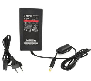 EU -Stecker AC -Adapter Ladekabelversorgungsleistung für PS2 -Konsole Slim Black6619031