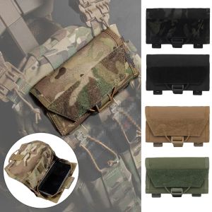 Tillbehör Militär Taktisk mobiltelefon Holder Pouch Map Pouch Admin Panel Smartphone Pouch Molle Airsoft Army Equipment Hunting Accessory