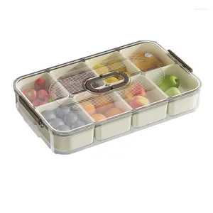 Storage Bottles Divided Food Serving Tray Container Box Vegetable Durable Organizer Well-maintained