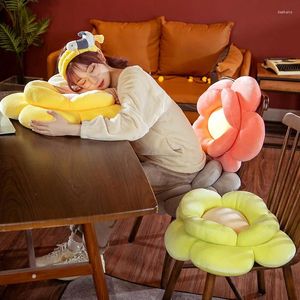 Pillow Cute Cartoon Soft Home Comfortable And Plump Floral Leaf Pad Sofa Couch Stuffed Toys Decoration