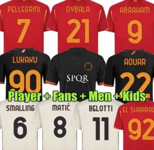 23 24 RoOMAn _D-Y-BALA Soccer jerseys T-O-TTI maglia 2023 2024 Football _shirts men kids kit Uniform Player fans L-U-KAKU
