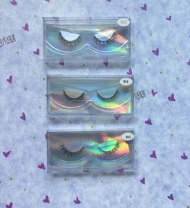 Bottom Mink Lashes 3D Strip Eyelashes with Packaging 100 Hand Made Eyelash Plastic Clear Boxes Custom Private Label Package2190036