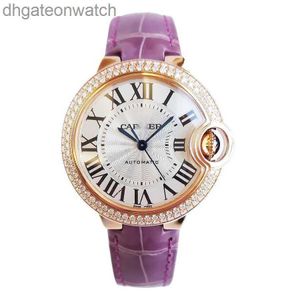 Luxury Fine 1to1 Designer Watch Carter Watch Womens Blue Balon 18k Gold rosa con diamante Domande meccaniche automatiche Classic Cronogramma di moda Cronografo