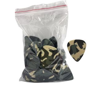 Cables Lots of 100pcs New Heavy 0.96mm Blank Guitar Picks Plectrums Celluloid Camouflage