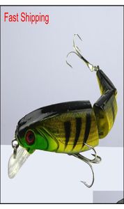 Fiske lockar flexibel konstgjorda multi fogade betkrokar fiske tackling verktyg crankbait för abborre gike uvf abc20073563933