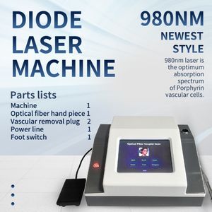 Laser Machine 980Nm Vascular Laser Machine For Spider Veins Removal Remove Face Body Red Blood Facial Redness Varicose Anti-Redness Device