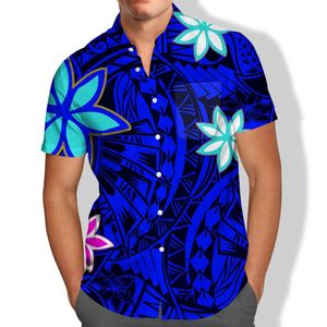 Pocket Short Sleeve Samoan Puletasi Vintage Polynesian Tribal Print Match Men Shirts Tops Plus Size Island Wear Viking Clothes 240415