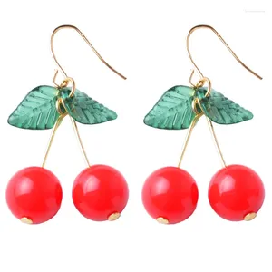 Orecchini penzolanti 10 coppie /lotto di alta qualità gioielli in plastica Acrilico Acrilic Cherry Earrings for Women